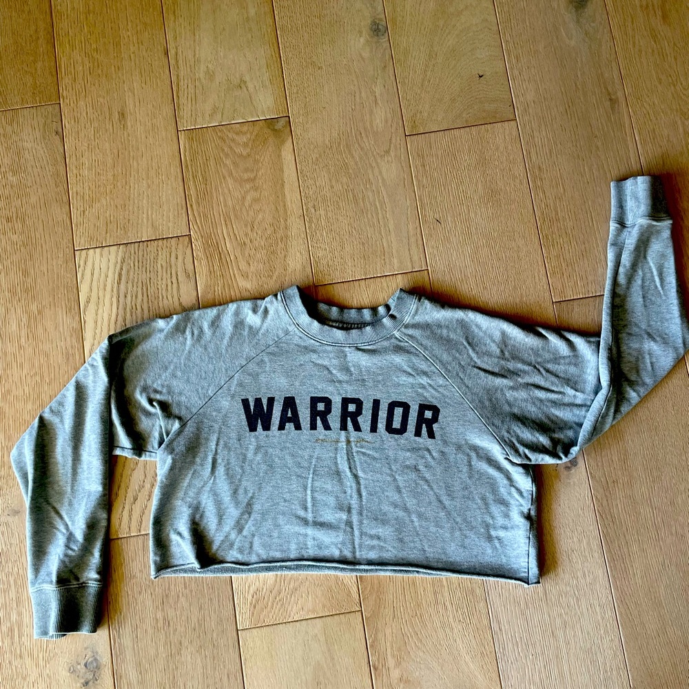 Spiritual Gangster cropped warrior sweatshirt